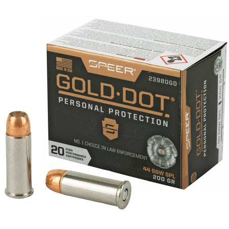 Speer .44 S&W Special Gold Dot Personal Protection 200 grain Hollow Point ammunition