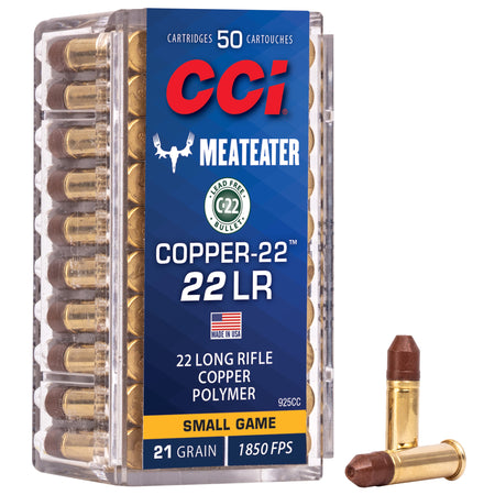 CCI .22 Long Rifle Copper-22 21 grain Copper ammunition