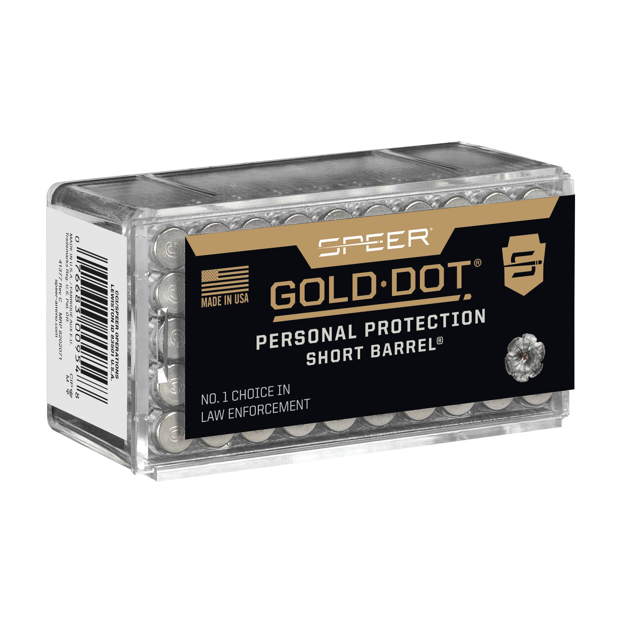 Speer Gold Dot Short Barrel Hollow Point 40 Grain .22 WMR 1050 fps 076683009548