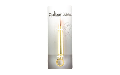 Caliber Gourmet Novelty 50 Caliber Corkscrew, Real Shell, Gold CBG-1003