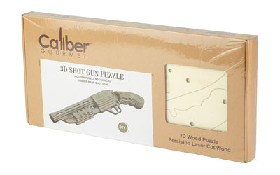 Caliber Gourmet 267-Piece Wood Shotgun Model Puzzle, Brown CBG-PZ-05SG