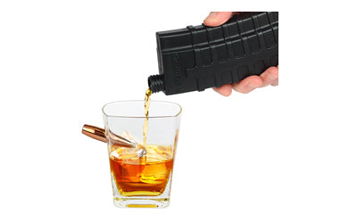 Caliber Gourmet Novelty AR Magazine Replica Flask, 7oz, Black CBG-SG-LFLASK