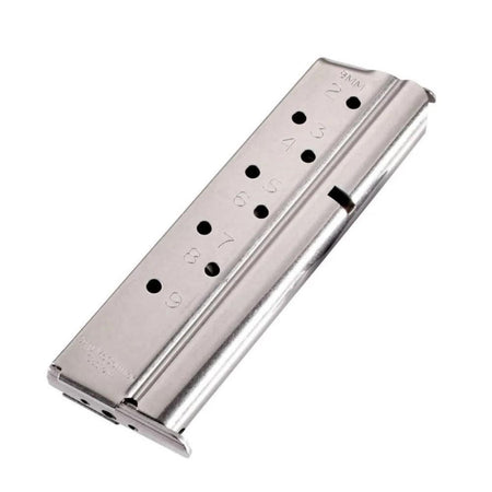 Chip McCormick Custom 1911 Full Size Match Grade Handgun Magazine Stainless 9mm Luger 9 Rounds