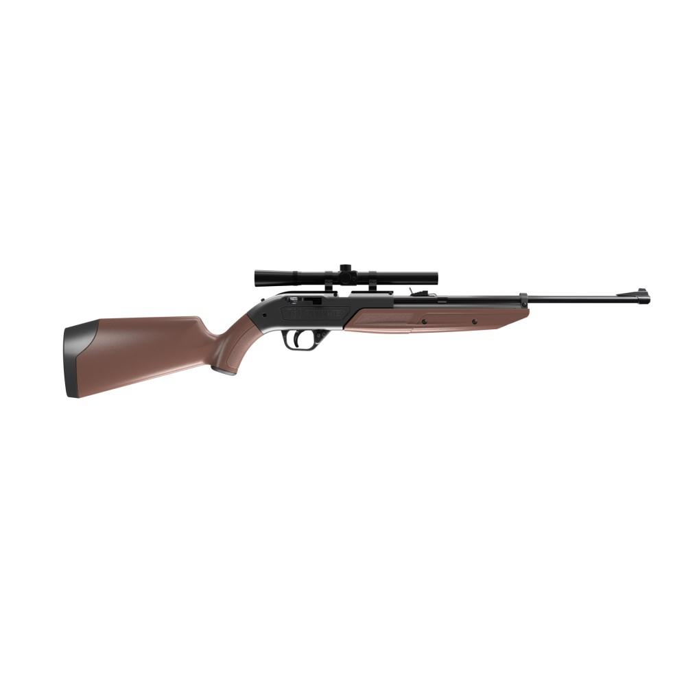 Crosman Pumpmaster 760 .177 Caliber Variable Pump Bolt Action Air Rifle with 4x15 Scope - Brown Stock