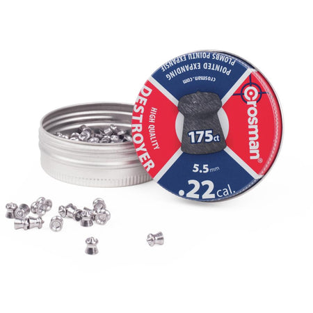 Crosman Destroyer .22 Cal Expanding Pointed Hunting Pellets 175-Pack
