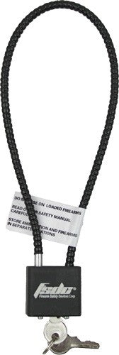 Regal Cable Gun Lock 15" Wear-Resistant Coated - 2 Keys Included, CA Approved