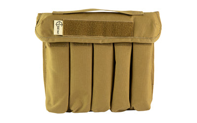 Cole-TAC Suppressor Can Caddy Standard 5 Slots 500D Nylon Coyote Brown CD102