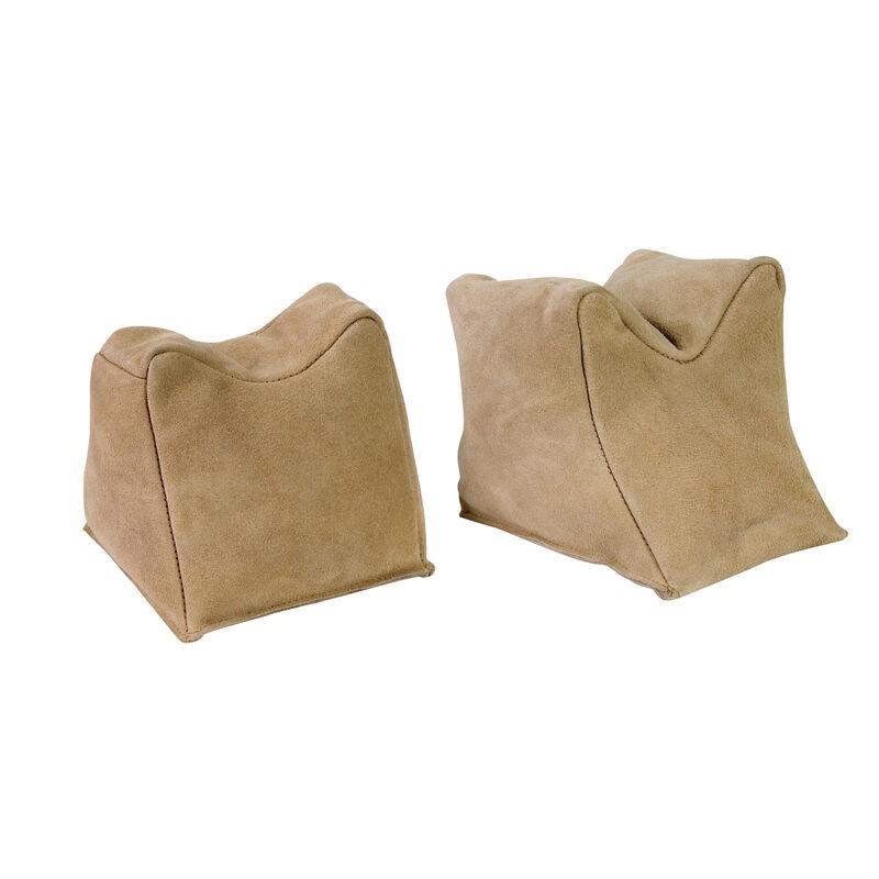 Champion Sand-Filled Shooting Bags Front and Rear Suede Tan Pair