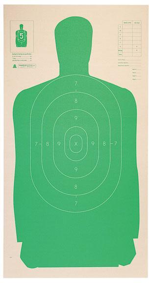 Champion LE Targets 24" x 45" Green Cardboard Silhouette Target Pack of 25
