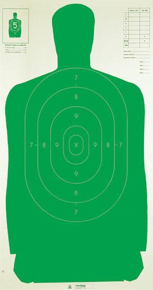Champion LE Paper Silhouette Shooting Target Green 24"x45" Box of 100