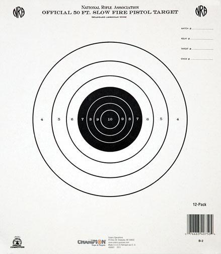 Champion Official NRA GB-2 Slow Fire Target 50ft 12-Pack