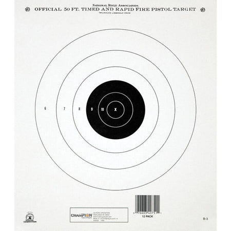 Champion GB-2 50 Yard Rapid Fire Paper Targets Pack of 12