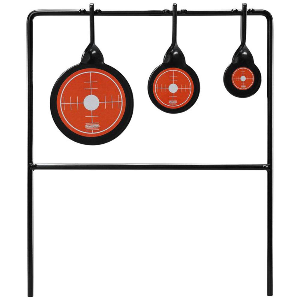 Champion Triple Gong Spinner Steel Target Rimfire