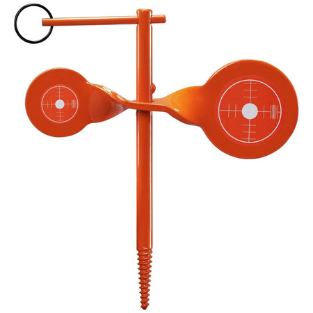Champion Orange Steel Rimfire Double Gong Screw-In Spinning Target