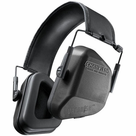 Champion Vanquish Black Passive Ear Muffs with 24 NRR Rating