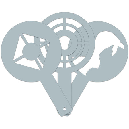 Champion AR500 Center Mass Steel Stencils for Shooting Targets 3 Count