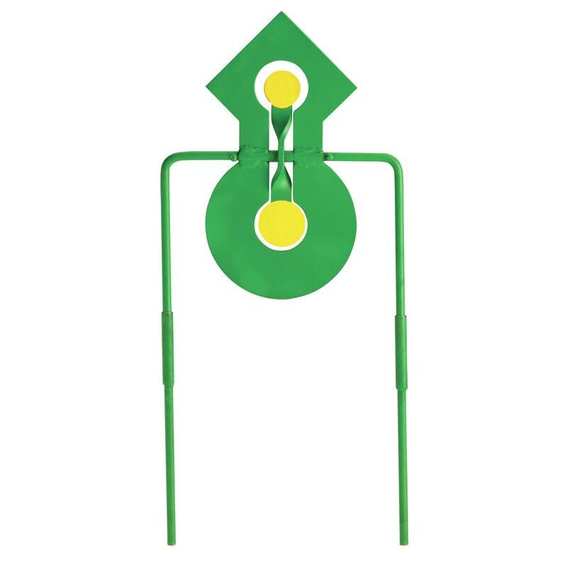 Champion .22 Rimfire Double Reaction Steel Spinner Target Green and Yellow