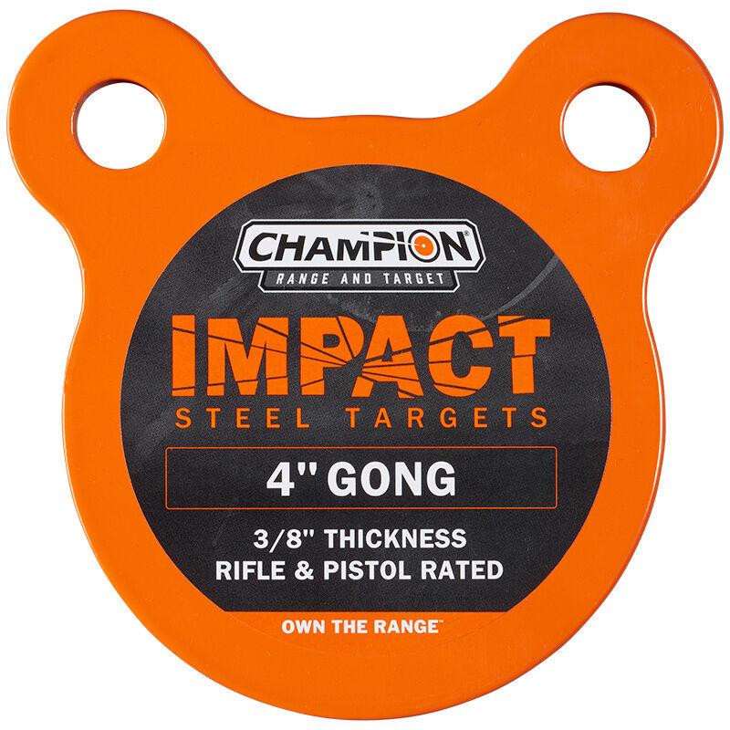 Champion 4" Round Steel Gong Target 3/8" AR500 for Centerfire
