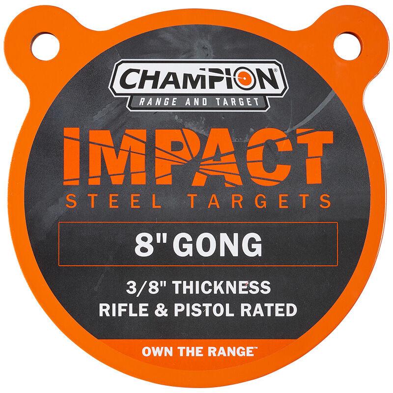 Champion Impact Steel 8-Inch Round Gong Target 3/8" AR500 Steel