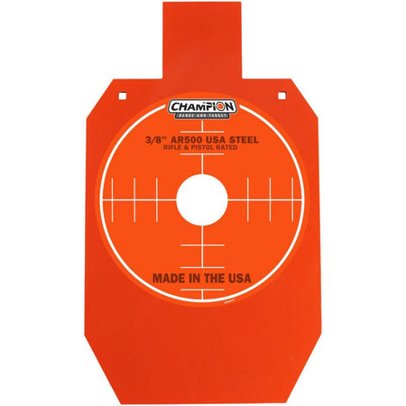 Champion Center Mass AR500 66% IPSC Steel Target 3/8" Orange