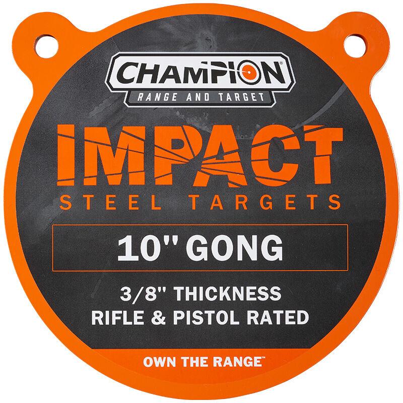 Champion Impact 10" Round AR500 Steel Gong Shooting Target