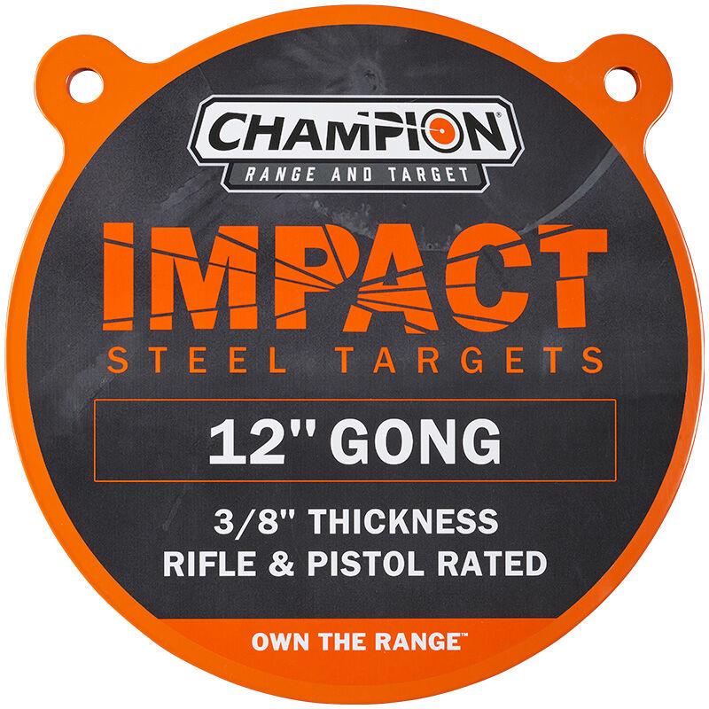 Champion Impact 12" Round Steel Gong Target 3/8" Plate for Centerfire