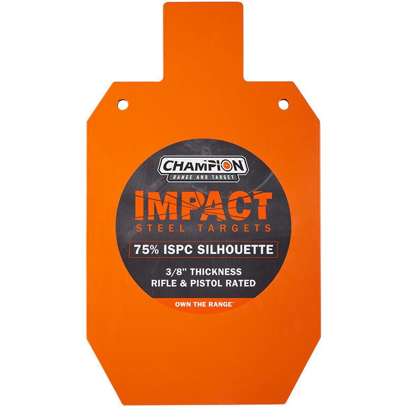 Champion 75% IPSC Steel Silhouette Target Rifle Rated Orange