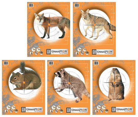 Champion Critter Series Varmint and Predator Targets 11" x 14" - 10 Per Pack