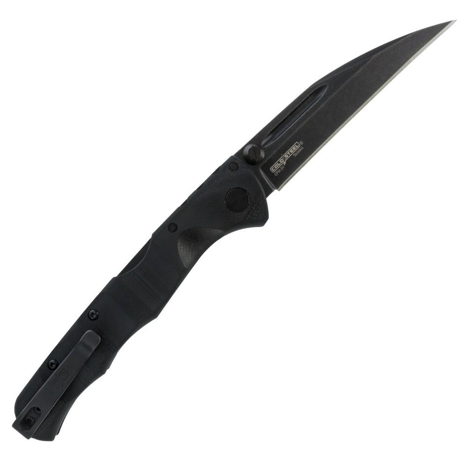 Cold Steel Frenzy II 3.5" Sheepsfoot Folding Knife G-10 Handle Blackout