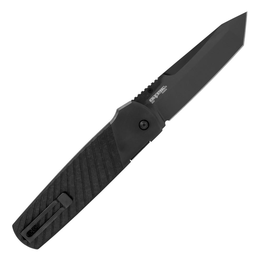 Cold Steel Hatamoto Folder 4-Inch Tanto 20CV Blade Black - Liner Lock