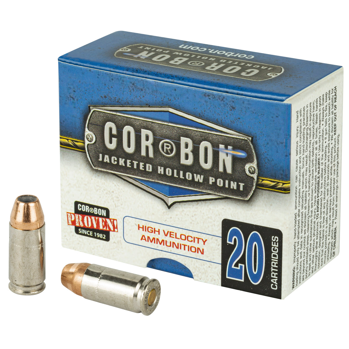 Cor-Bon Self Defense +P Jacketed Hollow Point 90 Grain 9mm Luger/Parabellum 1500 FPS 757750355040