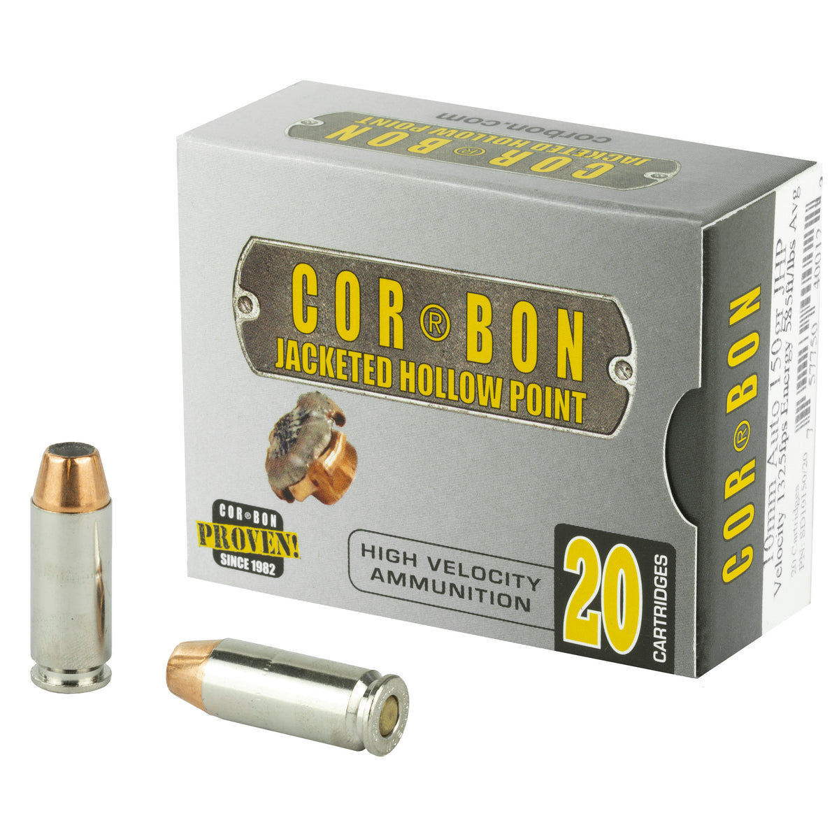 Cor-Bon Self Defense Jacketed Hollow Point 150 Grain 10mm Auto  757750400122