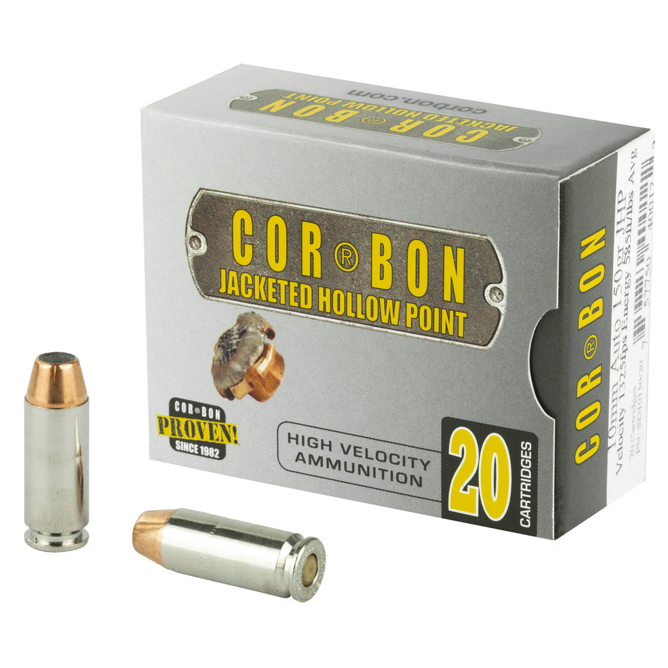 Cor-Bon Self Defense Jacketed Hollow Point 150 Grain 10mm Auto  757750400122