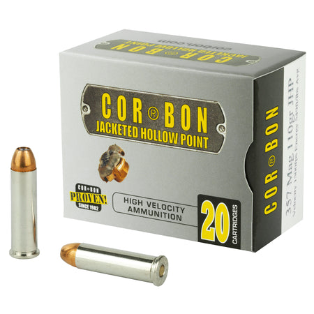 Cor-Bon Self Defense Jacketed Hollow Point 110 Grain .357 Magnum 1500 FPS 757750357068