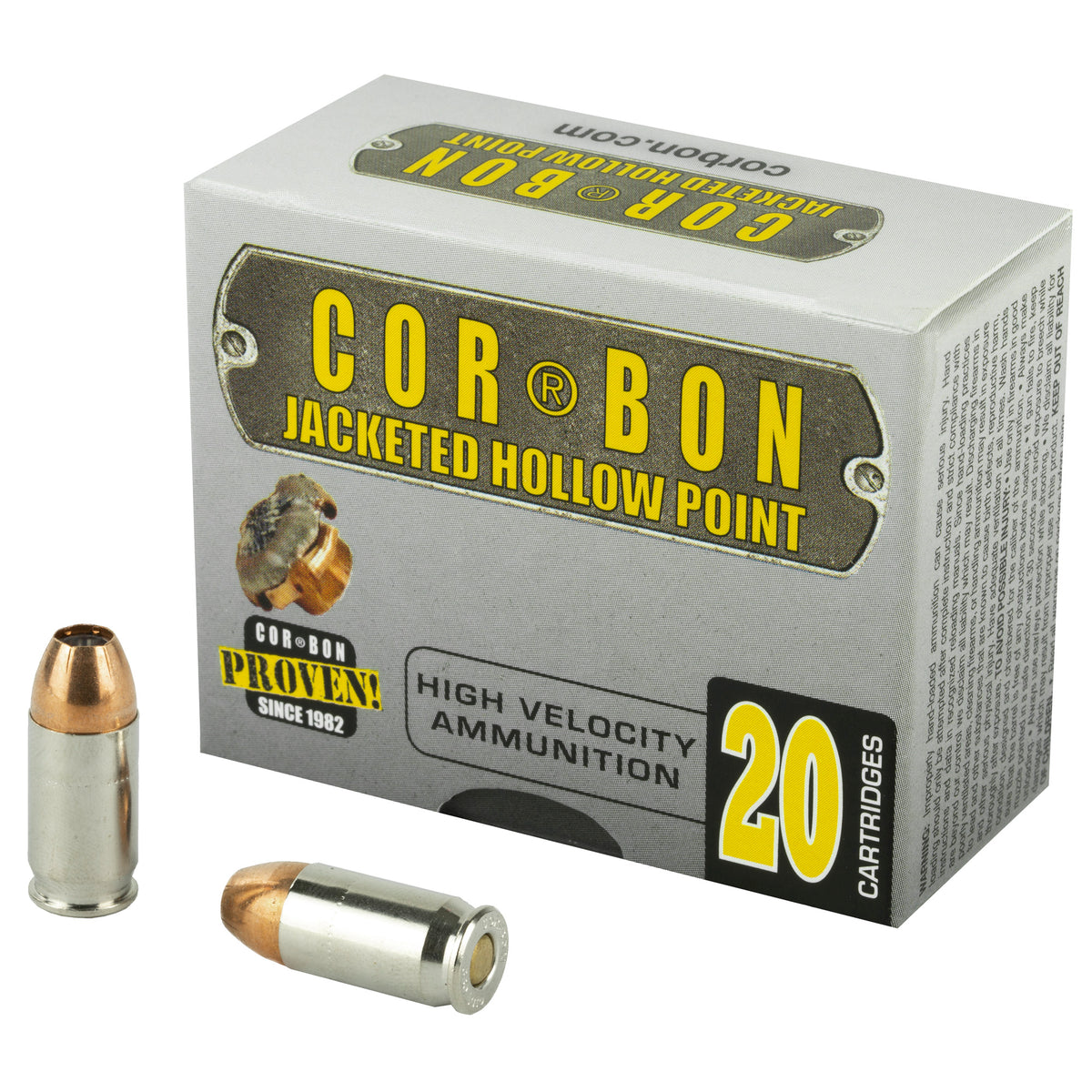 Cor-Bon Self Defense Jacketed Hollow Point 90 Grain .380 ACP/Auto 1050 FPS 757750355026