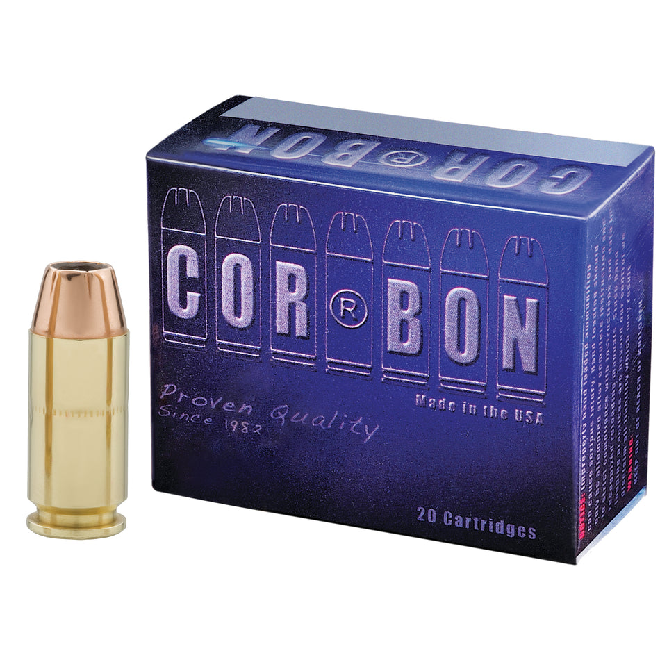 Cor-Bon Self Defense Jacketed Hollow Point 165 Grain .40 S&W 1150 FPS 757750400061