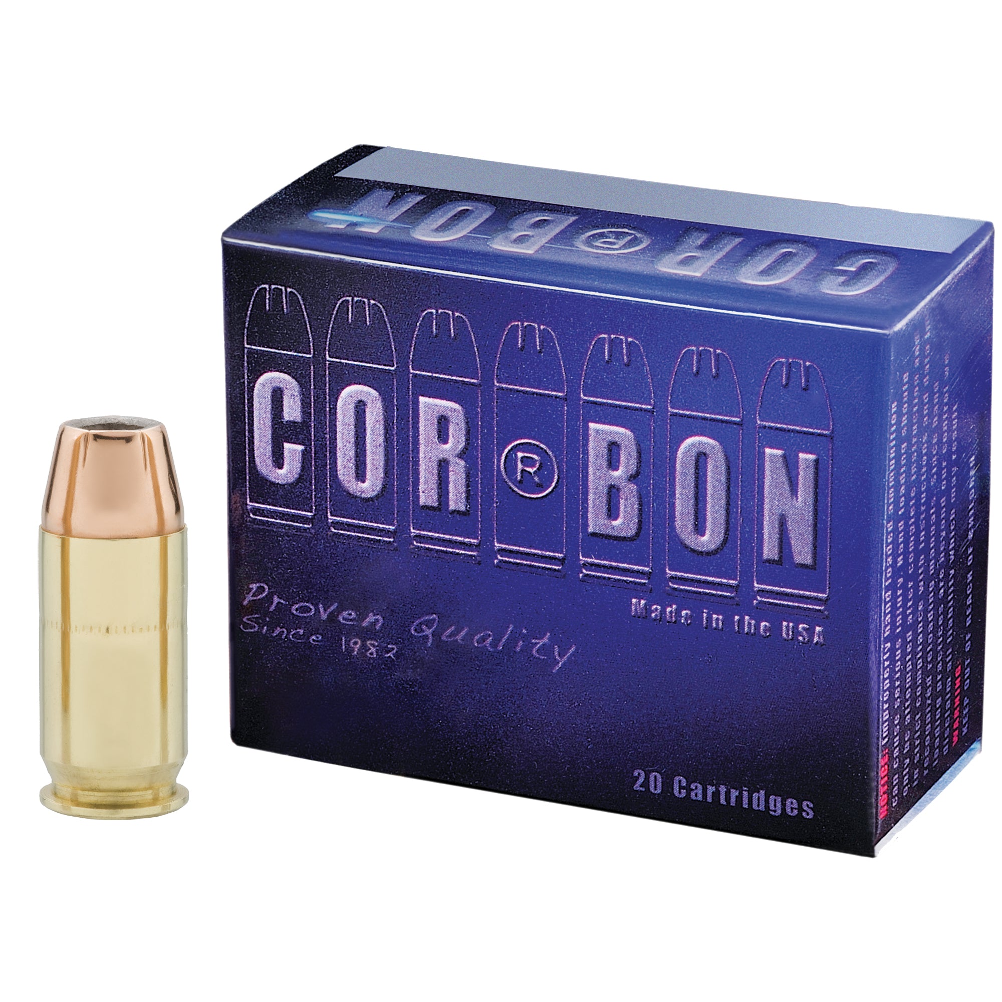 Cor-Bon Self Defense +P Jacketed Hollow Point 185 Grain .45 ACP/Auto 1150 FPS 757750451049