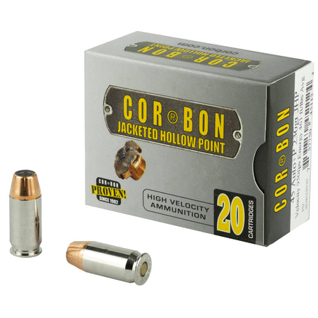 Cor-Bon Self Defense +P Jacketed Hollow Point 230 Grain .45 ACP/Auto 950 FPS 757750451124