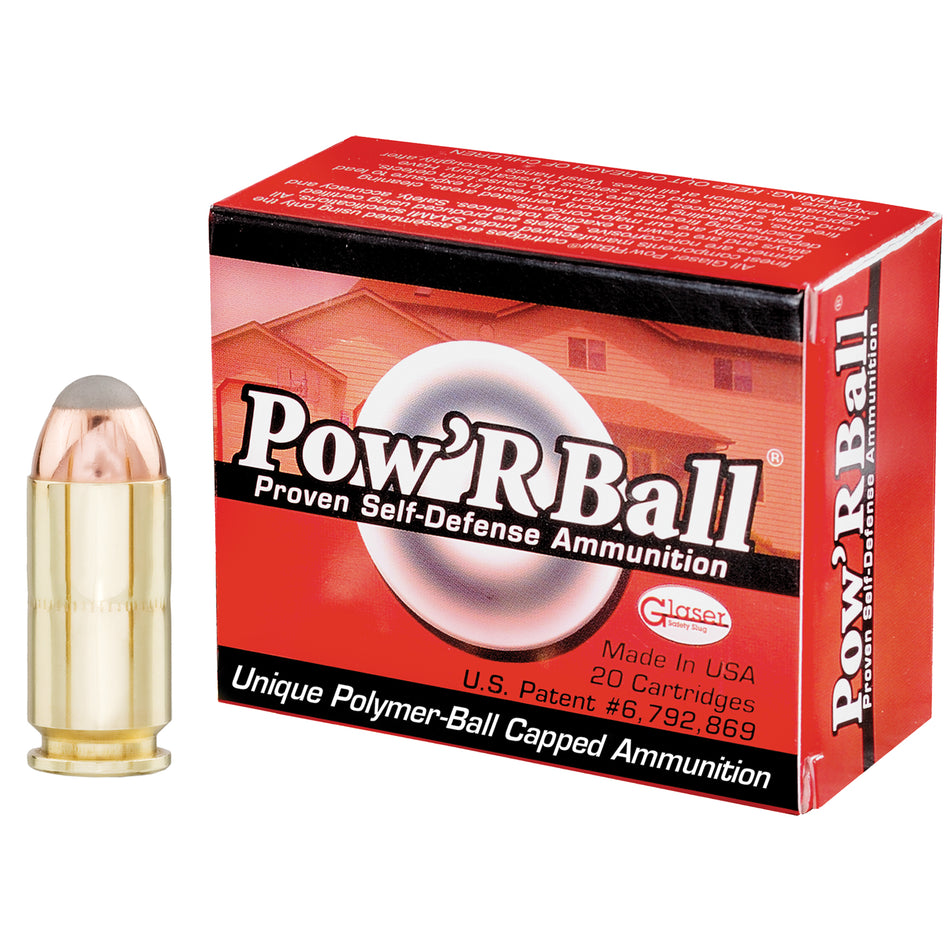 Cor-Bon .40 S&W Glaser Pow'rBall 135 grain Jacketed Hollow Point ammunition