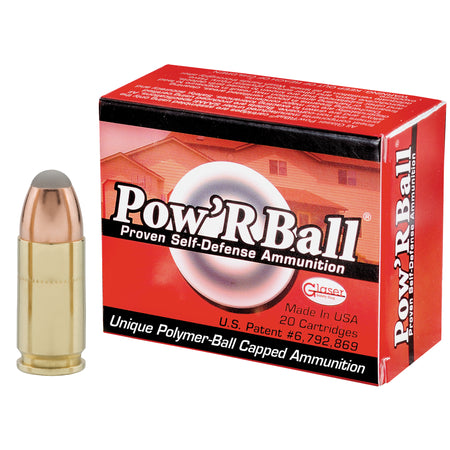 Cor-Bon Glaser Pow'rBall +P Jacketed Hollow Point 100 Grain 9mm Luger/Parabellum 1475 FPS 757750900707
