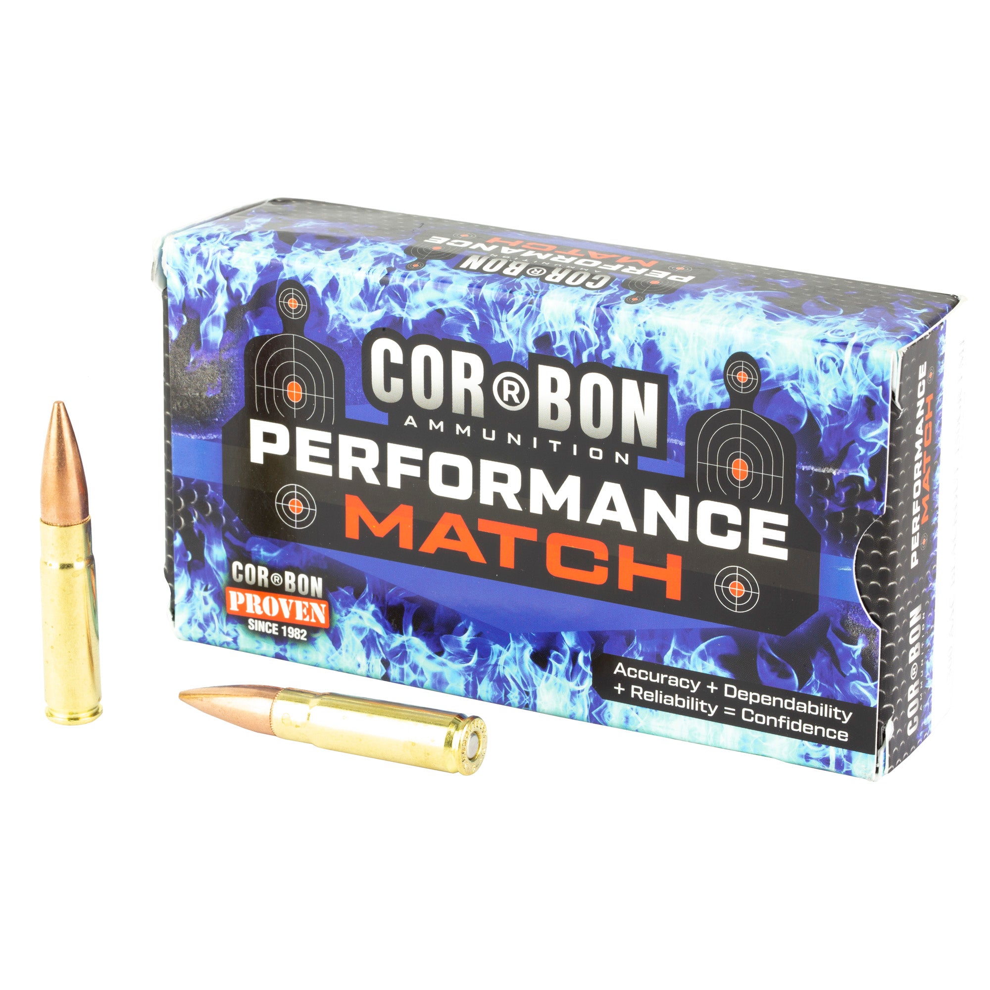 Cor-Bon .300 AAC Blackout Performance Match 150 grain Full Metal Jacket ammunition