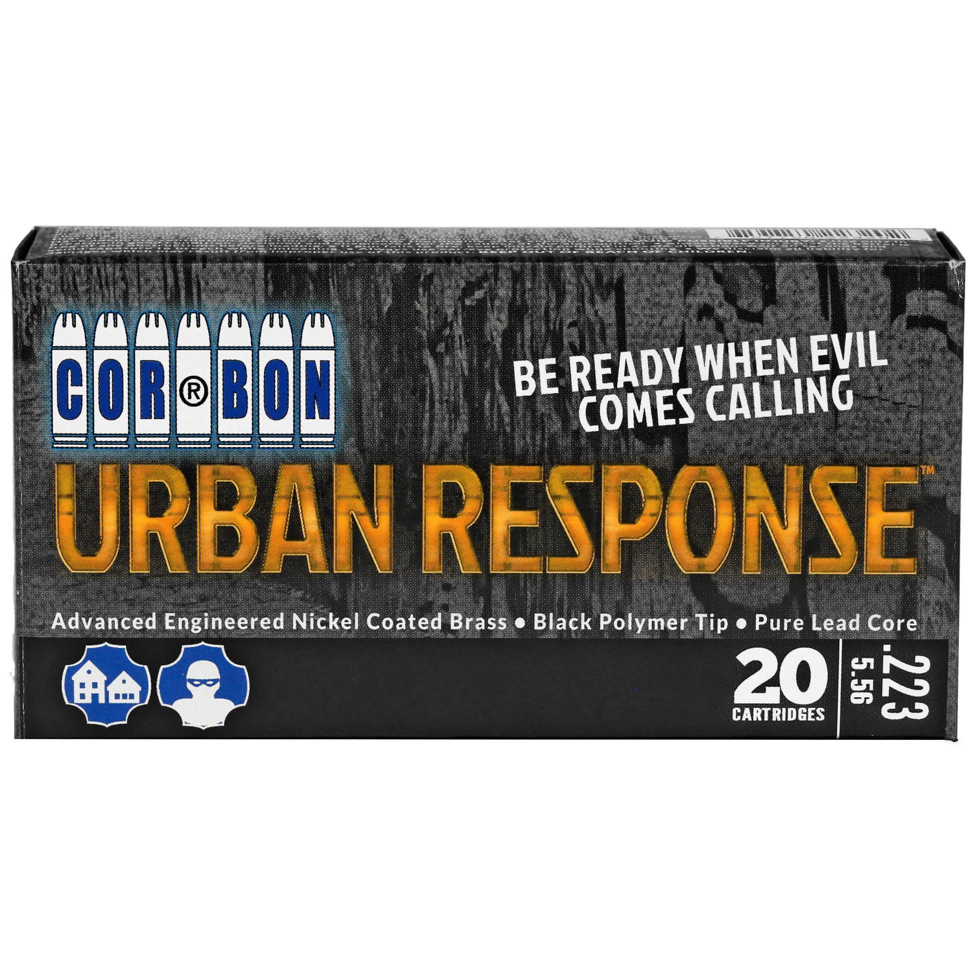 Cor-Bon .223 Remington Urban Response 55 grain Jacketed Hollow Point ammunition