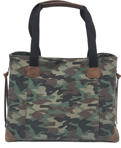 VersaCarry Canvas Camo Tote Style Concealed Carry Handbag
