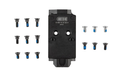 C&H Precision CZ Shadow 2 OR Optic Adapter Plate, Holosun/Trijicon Compatible, ZEV Posts, Black