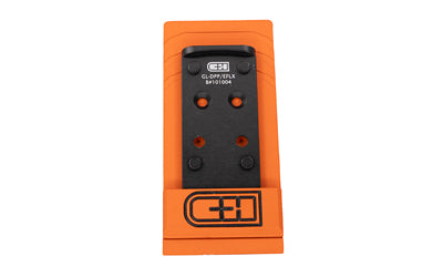 C&H Precision V4 GL-DPP-EFLX Glock MOS to Leupold Delta Point Pro & EOTech EFLX Optic Mount Plate, Anodized Black, Made in USA