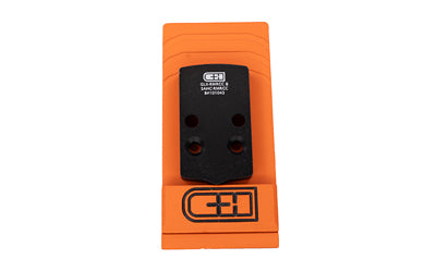 C&H Precision GLX-RMRcc Optic Plate, Converts Glock 43x/48 MOS to Trijicon RMRcc, Black Finish, Hardware Included