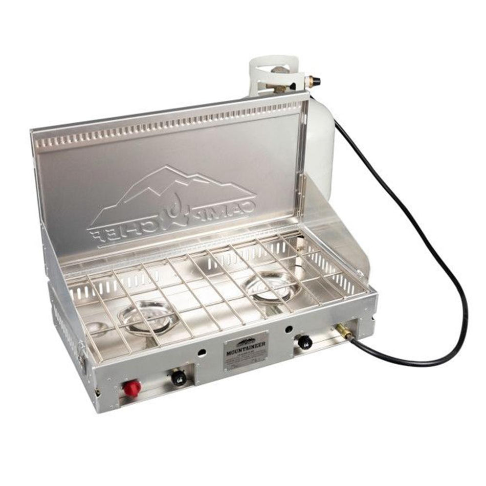 Camp Chef Mountaineer Lightweight Aluminum Dual Burner Cooking System