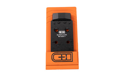 C&H Precision Walther PDP 2.0 to EPS/EPS Carry Optic Plate, Hard Anodized Black with T-Nut System