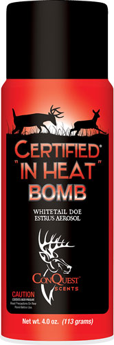 Conquest Scents In Heat Doe Deer Lure Aerosol Can 4 oz