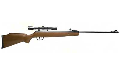 Crosman Optimus Single Shot Break Barrel Air Rifle, .177 Cal, Wood Stock, 4x32 Scope